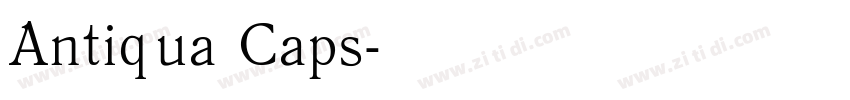 Antiqua Caps字体转换
